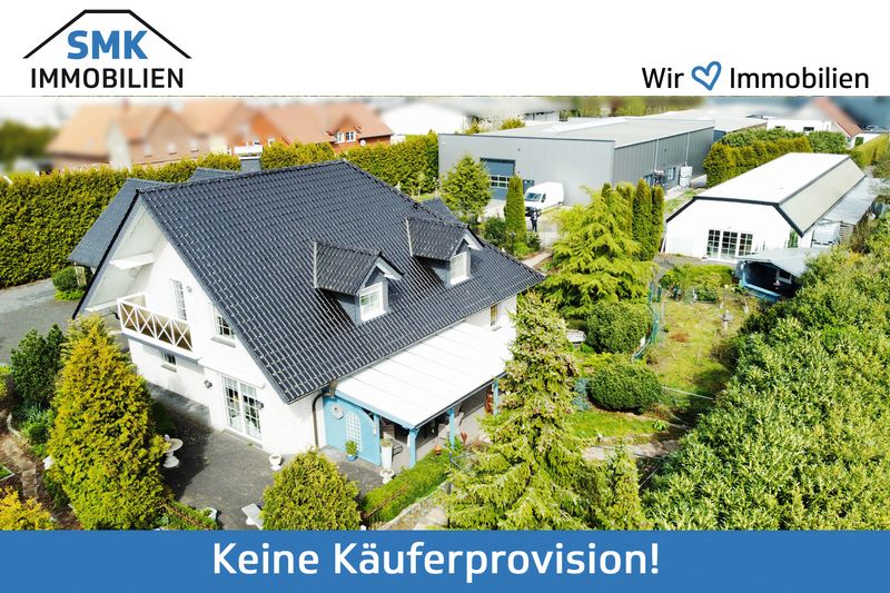 Zwei Hallen, Bürotrakt und Wohnhaus... Vielseitig nutzbare Gewerbeimmobilie in Verl-Kaunitz!